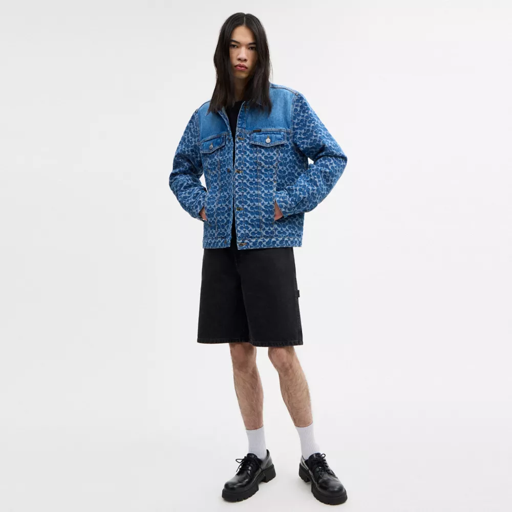 Signature Trucker JacketIn Organic Cotton - Image 4