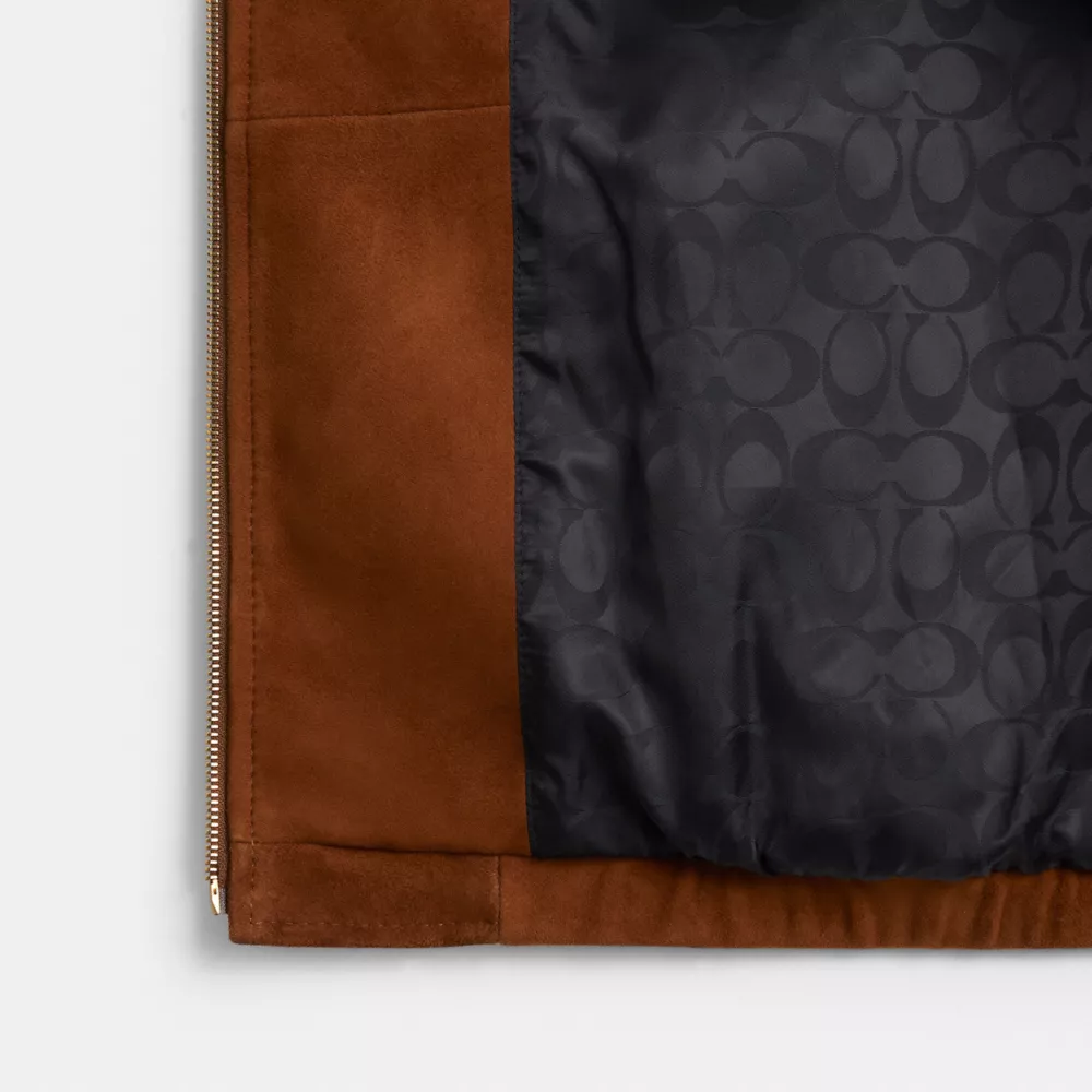 Heritage C Oversized Suede Bomber - Image 2