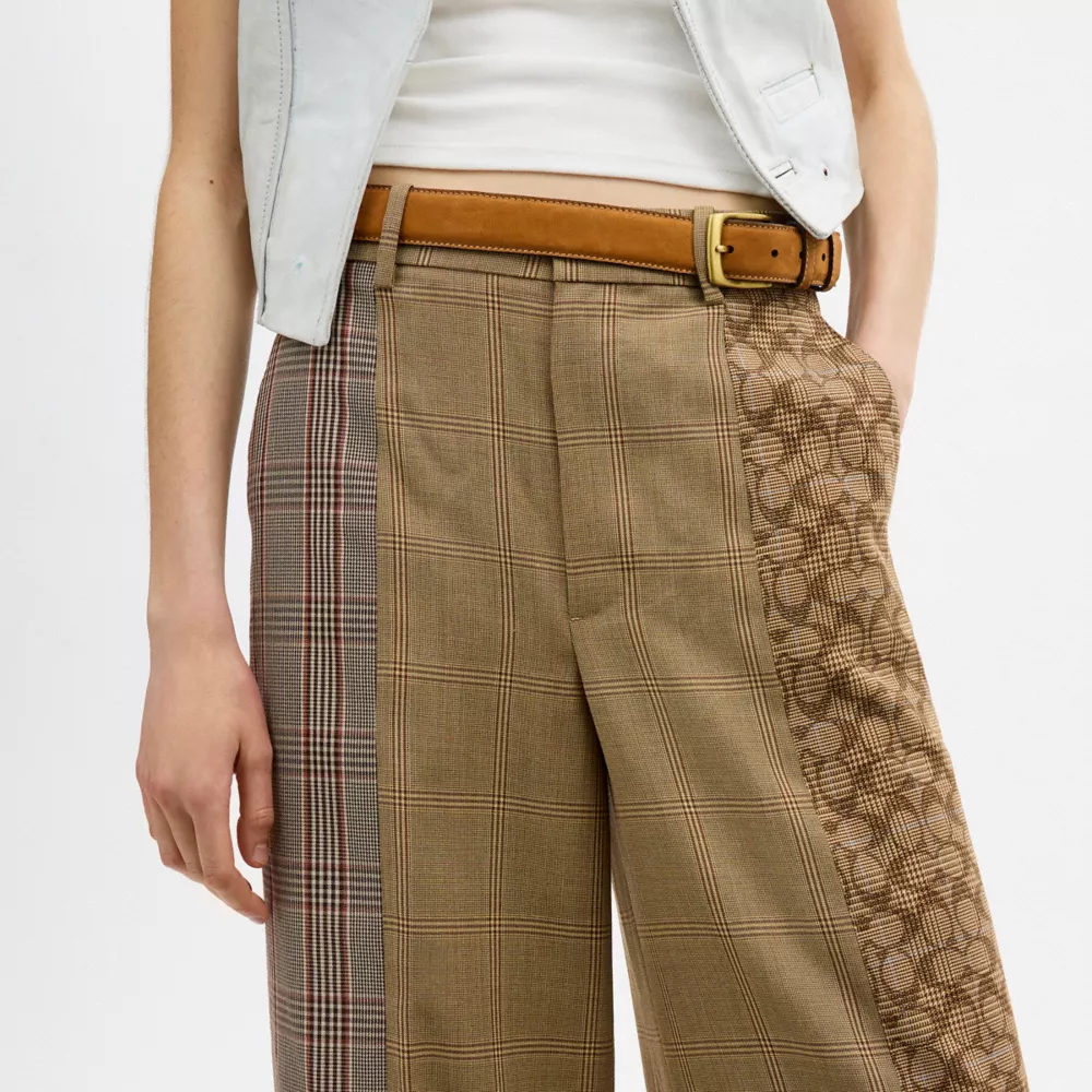 Combo Plaid Tailored Pants - Image 4