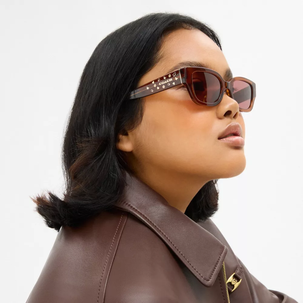 Charms Narrow Rectangle Sunglasses - Image 4