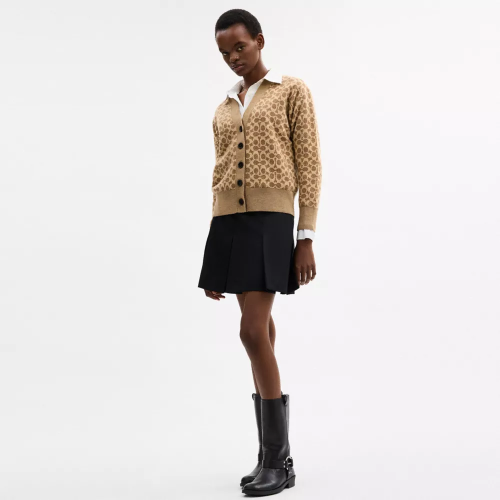 Signature Relaxed V-Neck Cardigan - Image 2