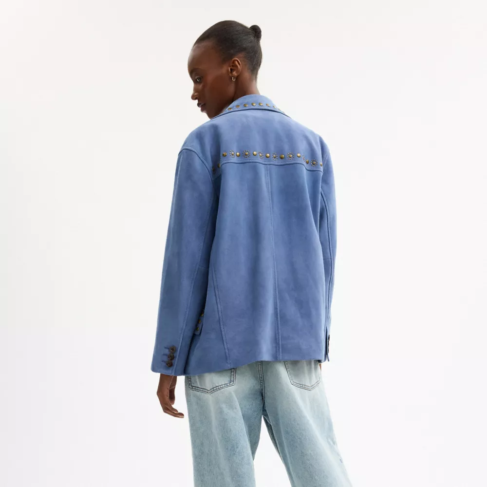 Studded Suede Jacket - Image 4