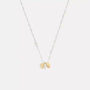 Signet Ring Rondell Pendant Necklace