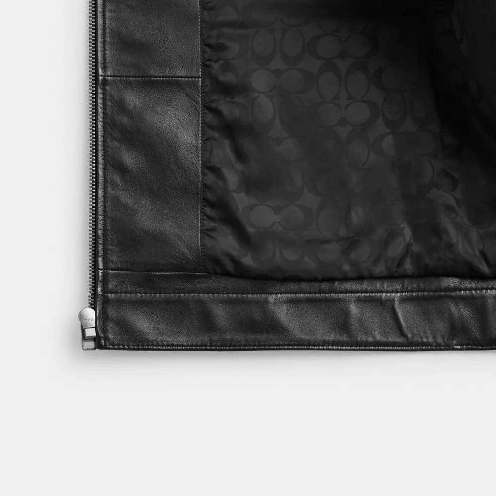 Heritage C Lightweight Leather Jacket - Image 2