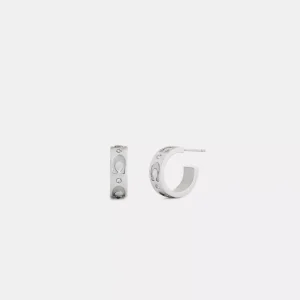 Repeated C Huggie Earrings