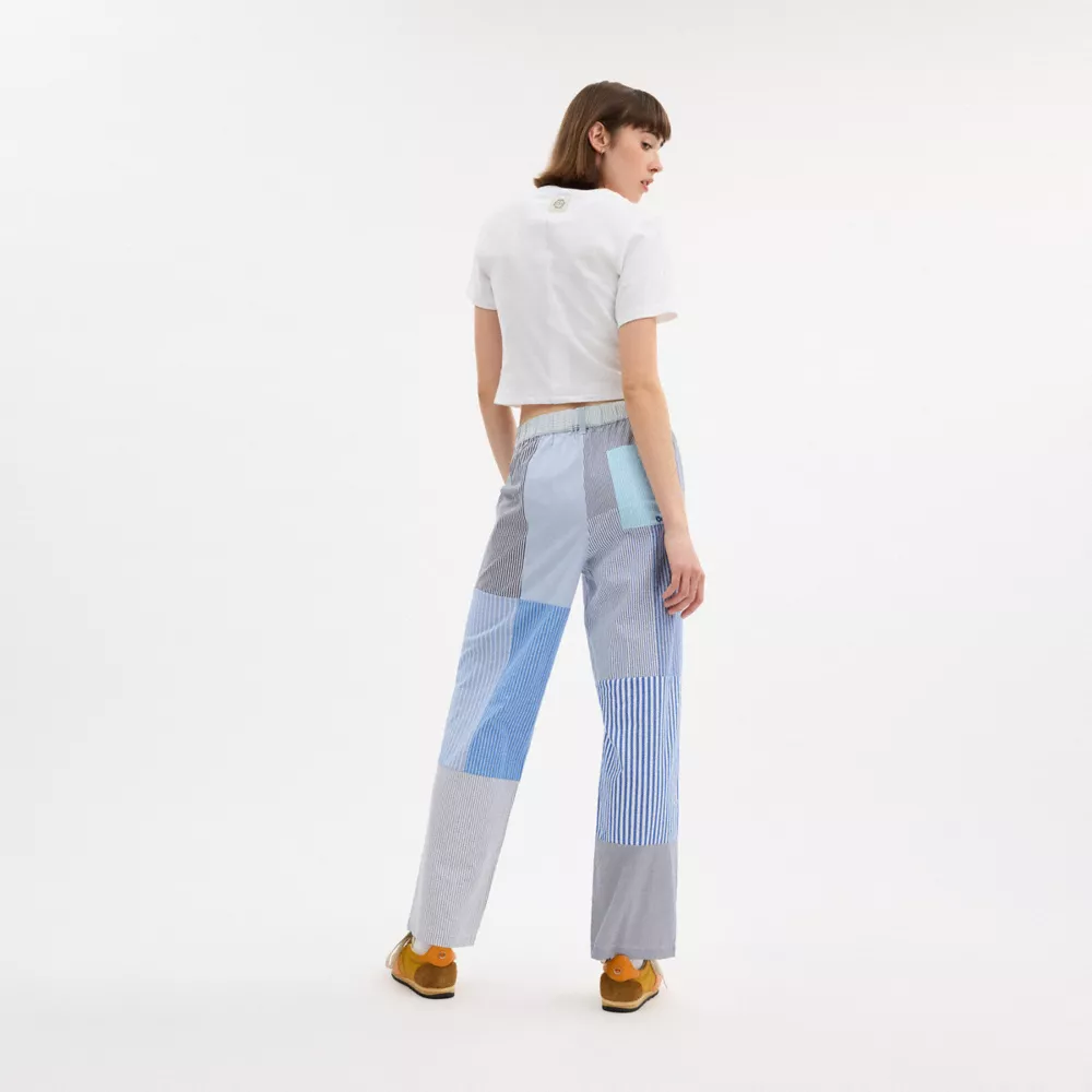 Patchwork Striped Pants - Image 5