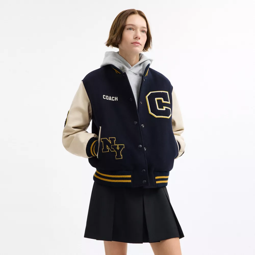 Wool Varsity Jacket - Image 3