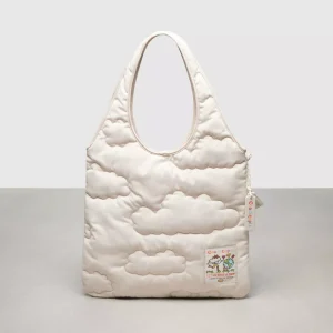 Coachtopia Loop Flat ToteWith Cloud Quilting