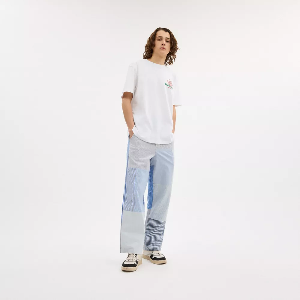 Patchwork Striped Pants - Image 6