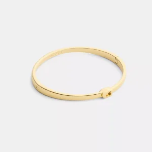 Thin Signature Hinged Bangle
