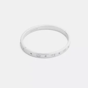 Repeated C Hinged Bangle