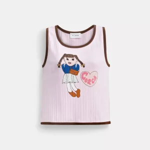 Coach | Brain Dead Graphic Pointelle Tank Top